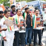 ನೀಟ್‌ ಪರೀಕ್ಷೆ: ಕೇಂದ್ರ ಬಿಜೆಪಿ ವೈಪಲ್ಯ ಖಂಡಿಸಿ ಕಾಂಗ್ರೆಸ್‌ ಪ್ರತಿಭಟನೆ