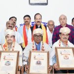 ಸಾಧಕರಿಗೆ ಮೈಸೂರು ಜಿಲ್ಲಾ ಪತ್ರಕರ್ತ ಭವನದಲ್ಲಿ ನಾಲ್ವಡಿ ಕೃಷ್ಣರಾಜ ಒಡೆಯರ್‌ ಪ್ರಶಸ್ತಿ ಪ್ರದಾನ