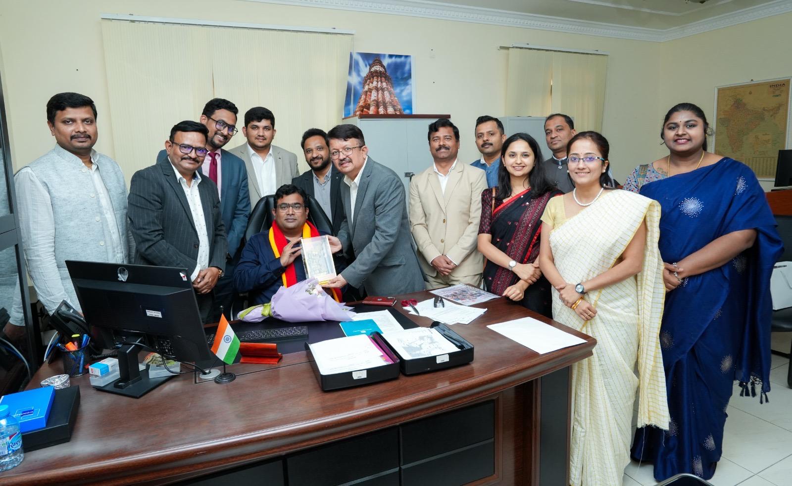 ಕತಾರ್‌ನ ಸ್ಥಳೀಯ ಶಾಲೆಗಳಲ್ಲಿ ಕನ್ನಡ ಭಾಷೆ ಅನುಷ್ಠಾನಕ್ಕೆ ಭಾರತೀಯ ರಾಯಭಾರ ಕಚೇರಿಯ ಸಂಪೂರ್ಣ ಆಡಳಿತಾತ್ಮಕ ಬೆಂಬಲ: ಪ್ರಥಮ ಕಾರ್ಯದರ್ಶಿ ಶ್ರೀ ಹರೀಶ್ ಪಾಂಡೆ