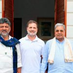 ರಾಹುಲ್ ಗಾಂಧಿ ಅವರನ್ನು ಭೇಟಿಯಾದ  ಸಿಎಂ ಡಿಕೆ ಶಿವಕುಮಾರ್, ಮಾಜಿ ಸಿಎಂ ಸಿದ್ದರಾಮಯ್ಯ 